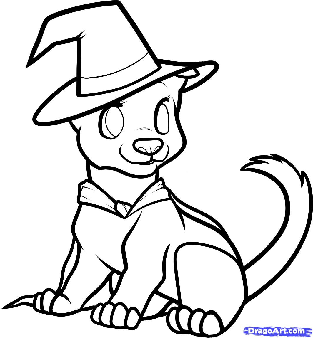 1064x1151 Cute Halloween Drawings Easy Things To Draw