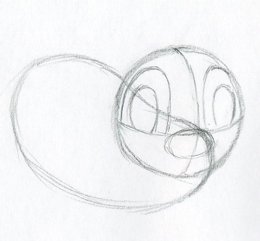 515x478 How To Draw Cartoon Hamster. Smiling, Ready To Jump )