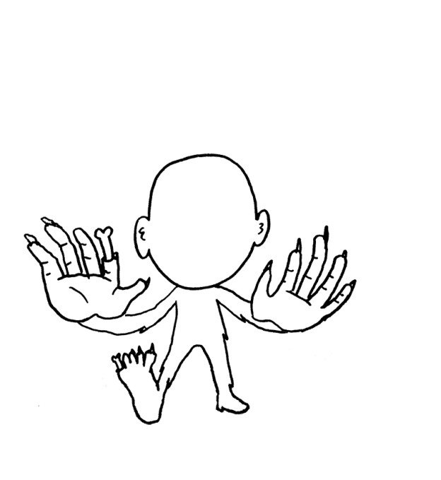 624x679 How To Draw A Zombie In 7 Easy Steps