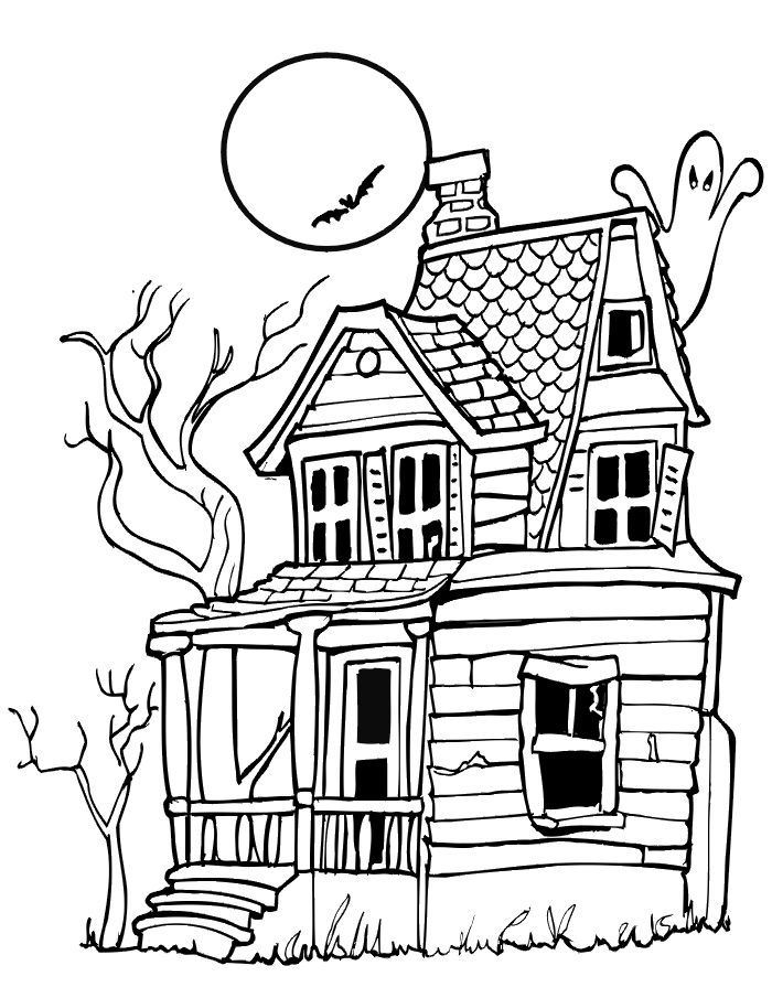 Easy Haunted House Drawing at GetDrawings | Free download