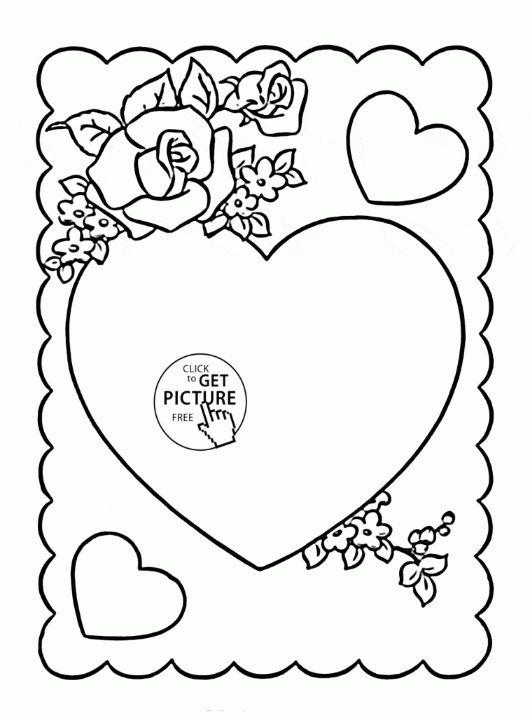 757x1024 How To Draw Hearts For Kids Easy Drawing And Flowers Free Coloring