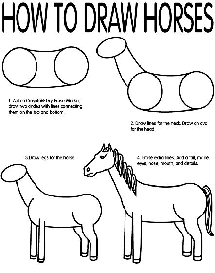 442x560 How To Draw Horses Coloring Page Horses Drawings