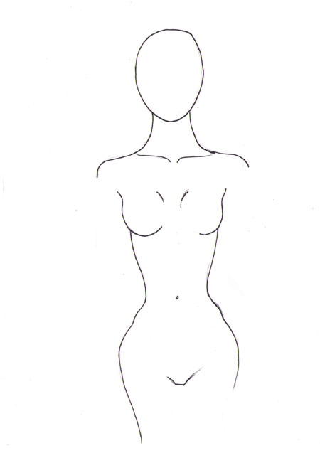 450x644 How To Draw Female Torso I Draw Fashion