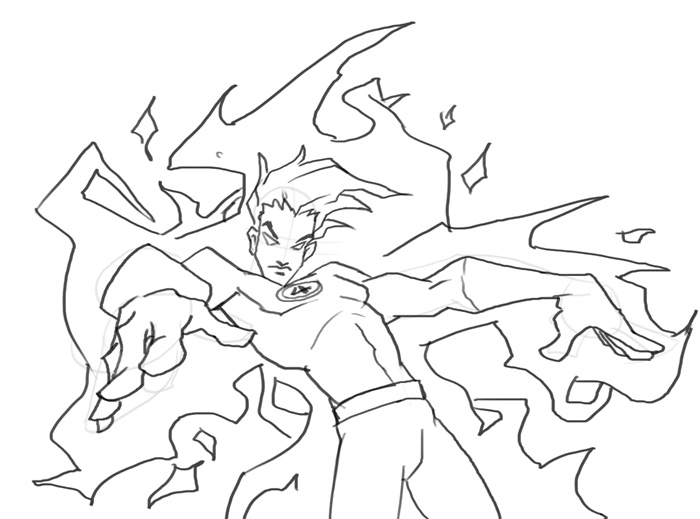 700x519 How To Draw Human Torch