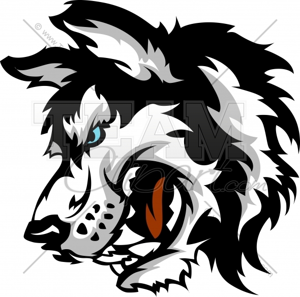 590x584 Husky Mascot Clipart Image. Easy To Edit Vector Format.