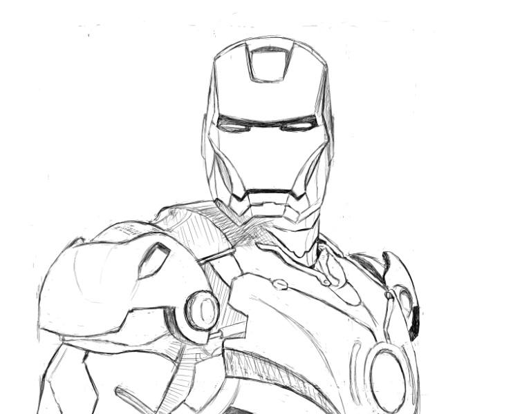 Easy Iron Man Drawing at GetDrawings Free download