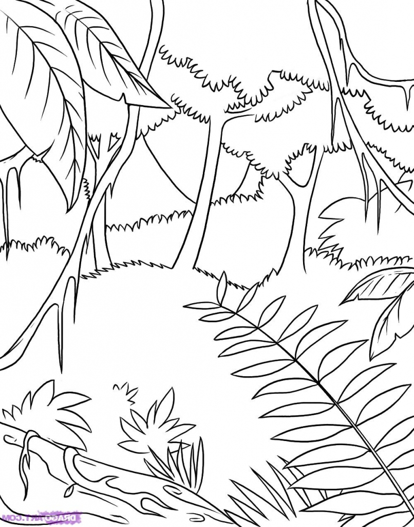 Easy Jungle Drawing at GetDrawings | Free download