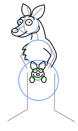 260x438 Cartoon Kangaroo Step By Step Drawing Lesson