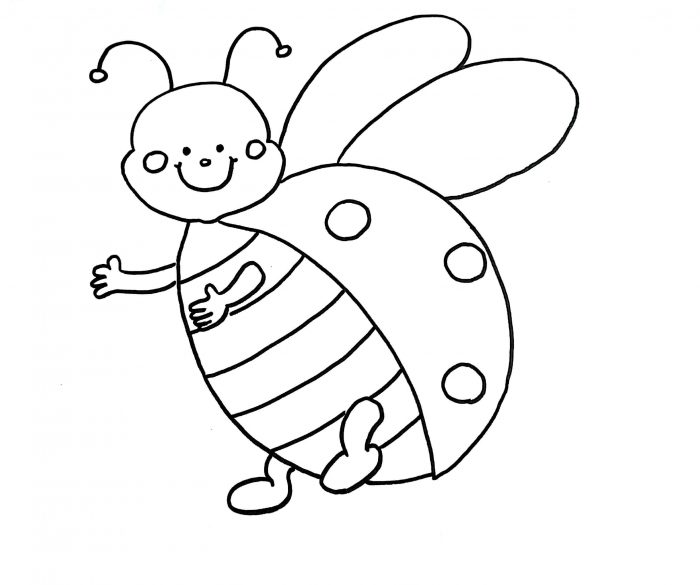 700x585 How To Draw A Ladybug (Step By Step With Images) Learn Easy Drawings