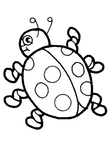 360x480 Cute Ladybug Coloring Page Free Printable Coloring Pages
