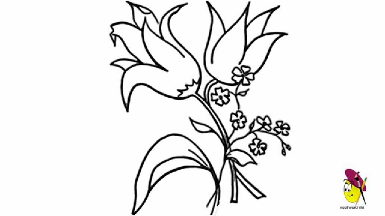 1280x720 Nice Flowers To Draw Drawn Lily Nice Flower