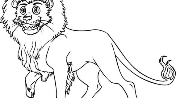 Easy Lion Drawing For Kids at GetDrawings | Free download