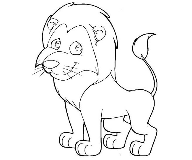 650x542 Lion Template