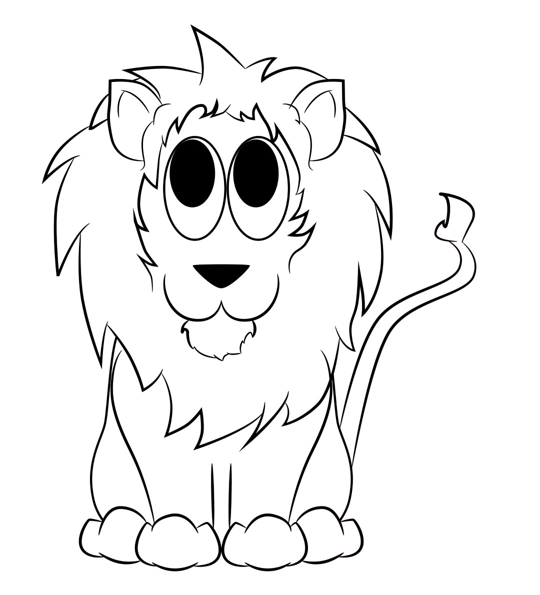 1080x1190 Pictures Drawings Of Cartoon Lions,