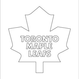268x268 Toronto Maple Leaf Coloring Pages In Humorous Page Leafs Logo