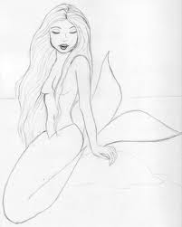 201x251 Mermaid Simple Drawings
