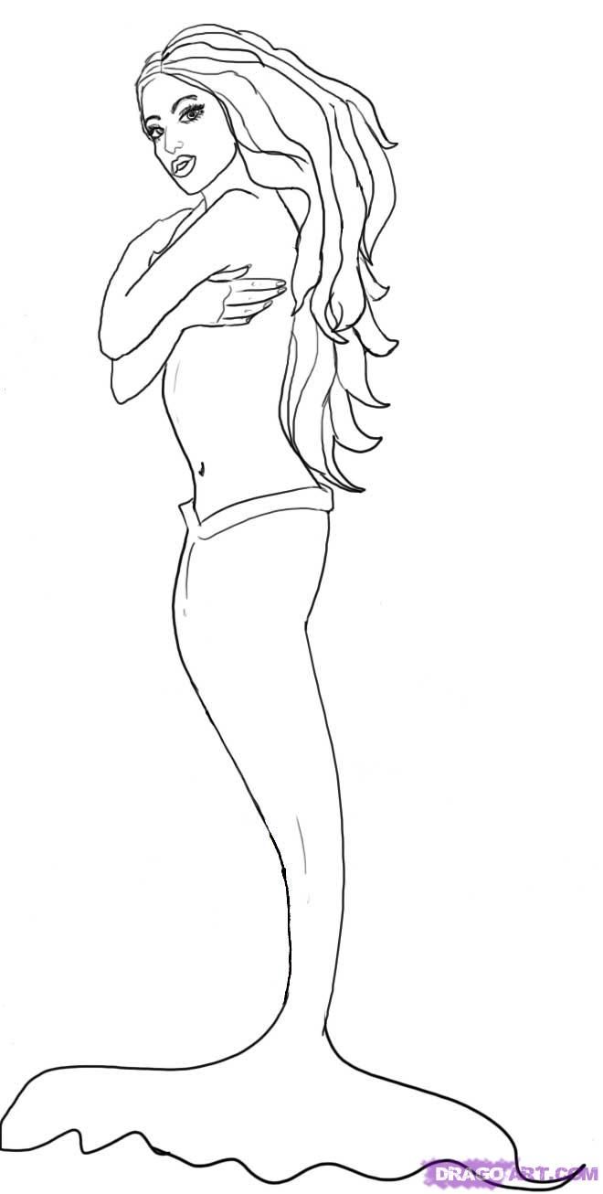 660x1306 Coloring Pages Easy Mermaids To Draw Coloring Pages Easy