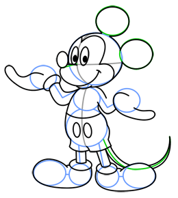 260x290 How To Draw Mickey Mouse