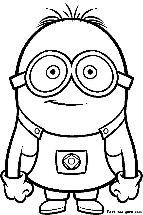 580x871 Printable Despicable Me Minions Printable Coloring Pages My Kids