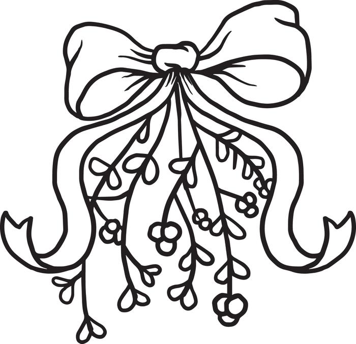 Easy Mistletoe Drawing at Free for