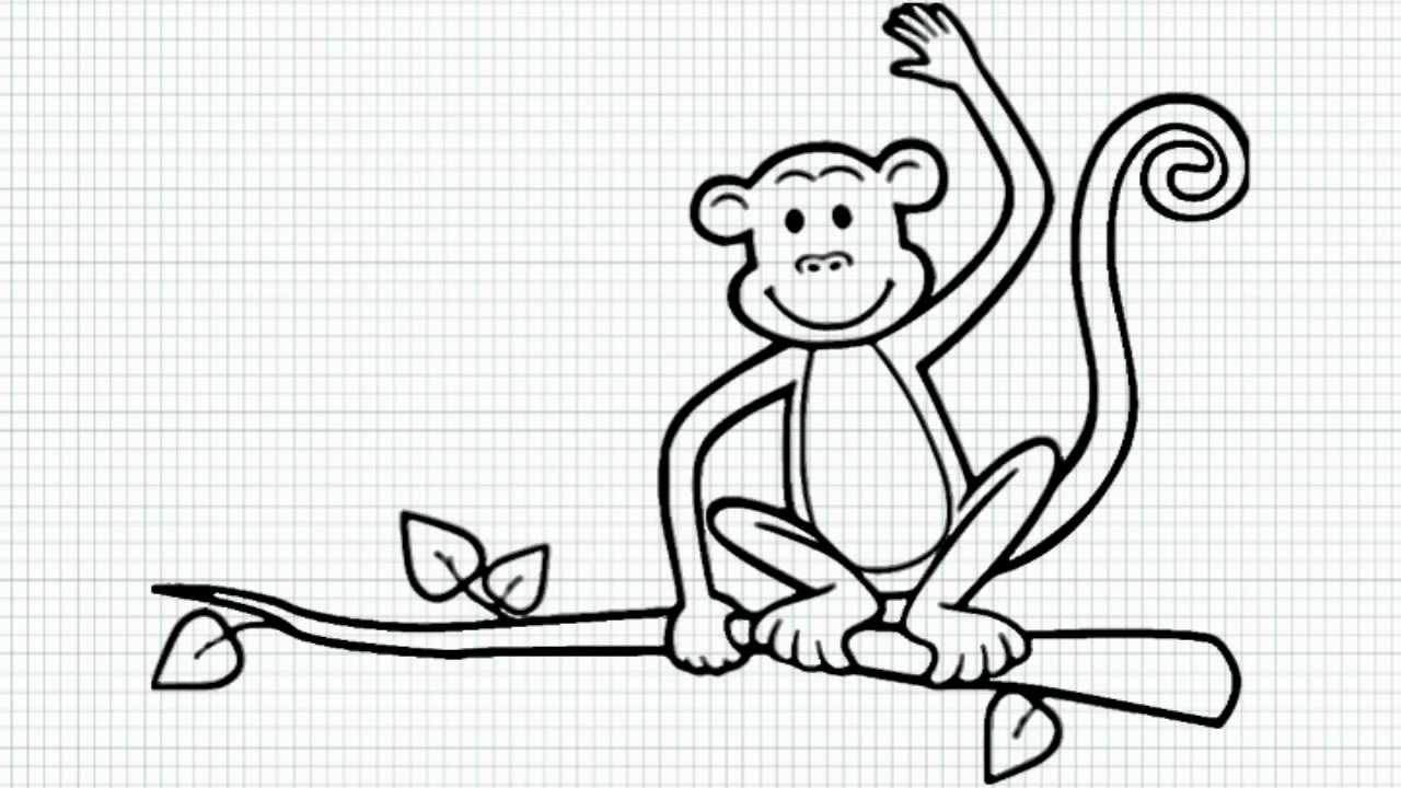 1280x720 How To Draw A Monkey
