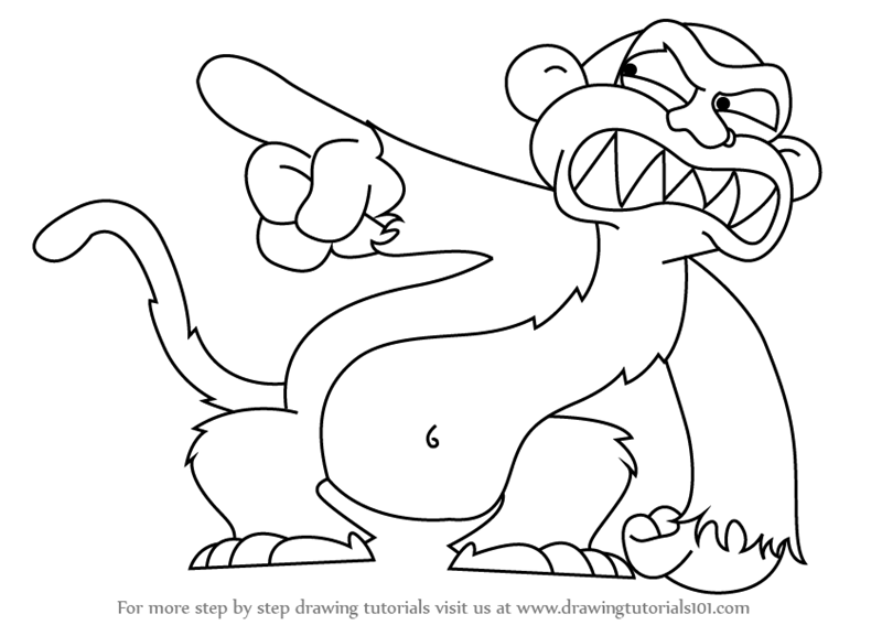 800x567 Step By Step How To Draw Evil Monkey From Family Guy
