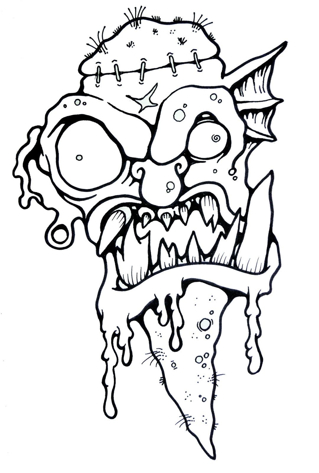 Monster Drawing Easy - Drawing Image