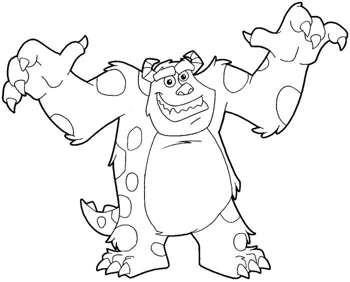 700x564 How To Draw Sulley From Monsters Inc. With Easy Step By Step