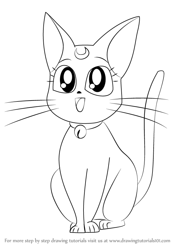 598x844 Step By Step How To Draw Diana From Sailor Moon