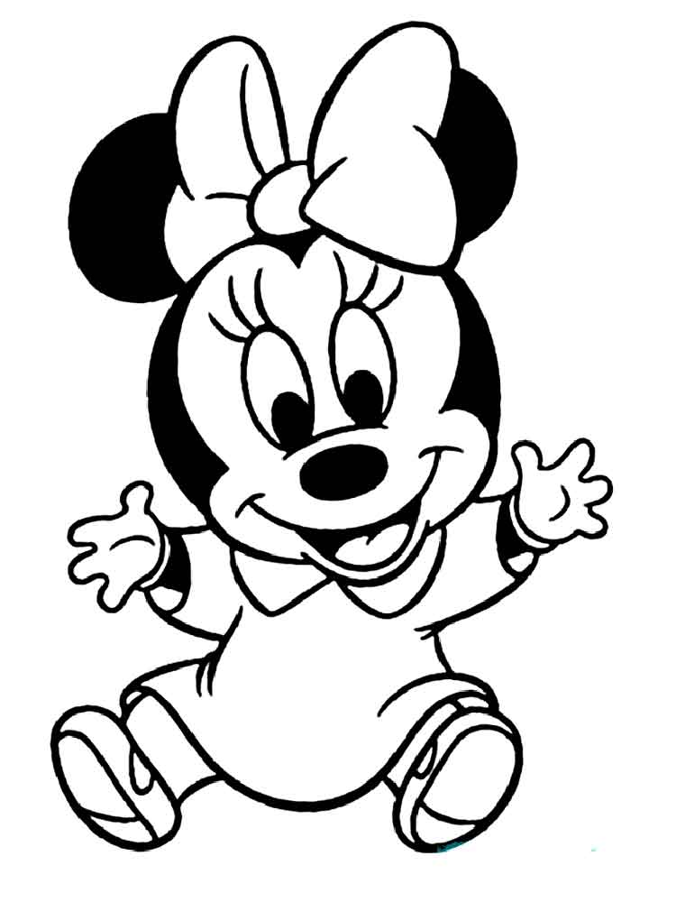 750x1000 Coloring Page Easy Mouse