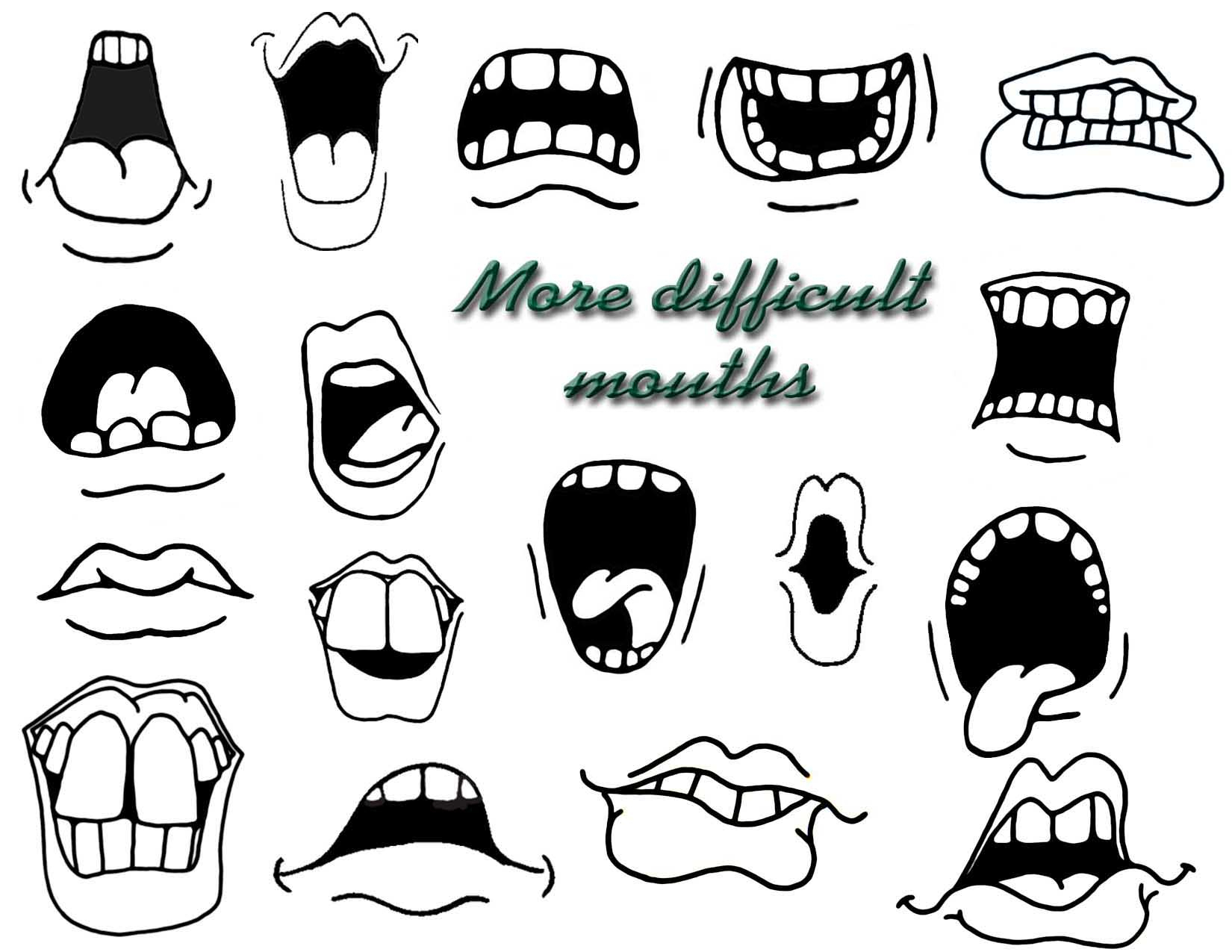 1650x1275 Cartoon Mouth Drawing