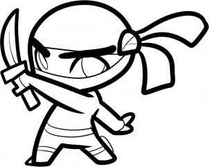 302x241 How To Draw How To Draw A Ninja For Kids
