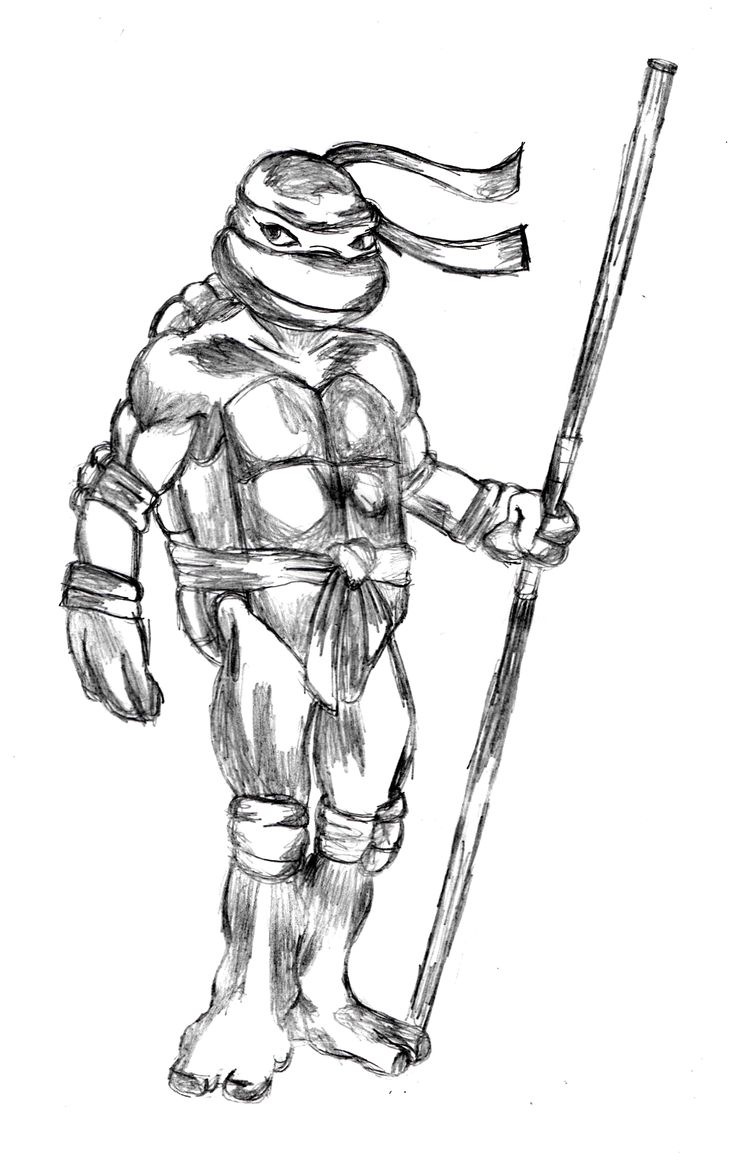Easy Ninja Turtle Drawing