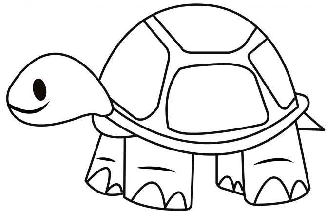 671x438 Coloring Pages Simple Turtle Drawings Simple Sea Turtle Drawings