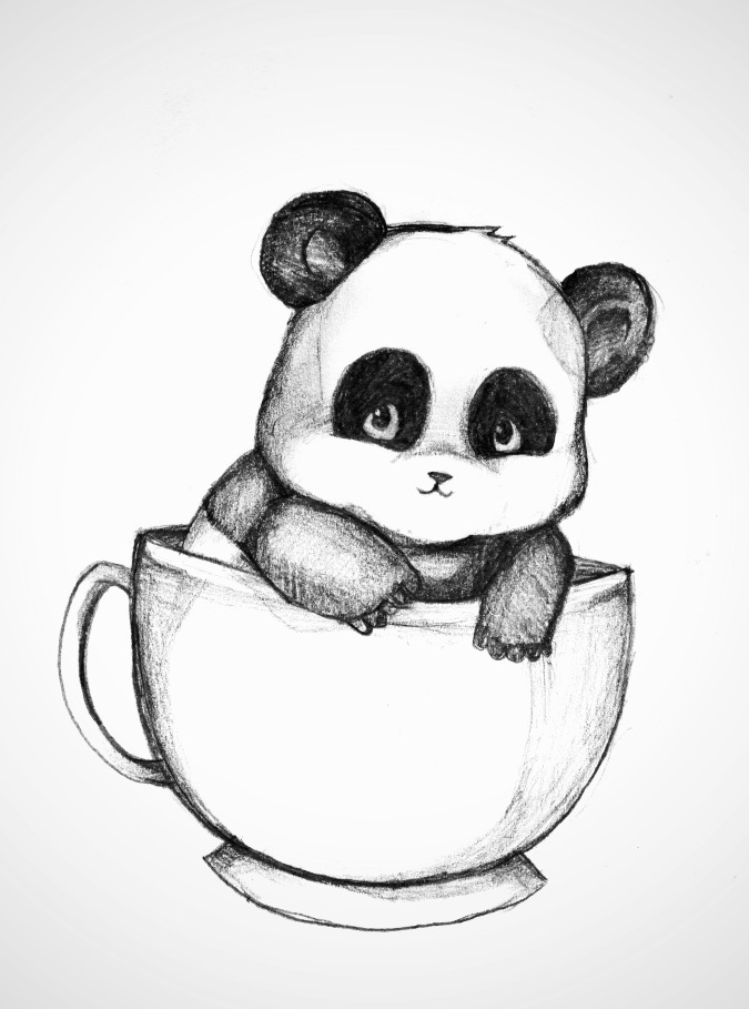 Easy Panda Drawing at GetDrawings | Free download