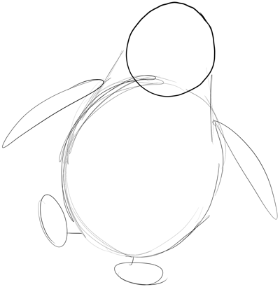 400x410 How To Draw Private From Penguins Of Madagascar In Easy Steps