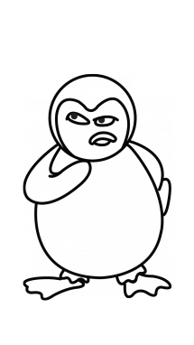 215x382 How To Draw A Penguin, Easy Step By Step Drawing Tutorial