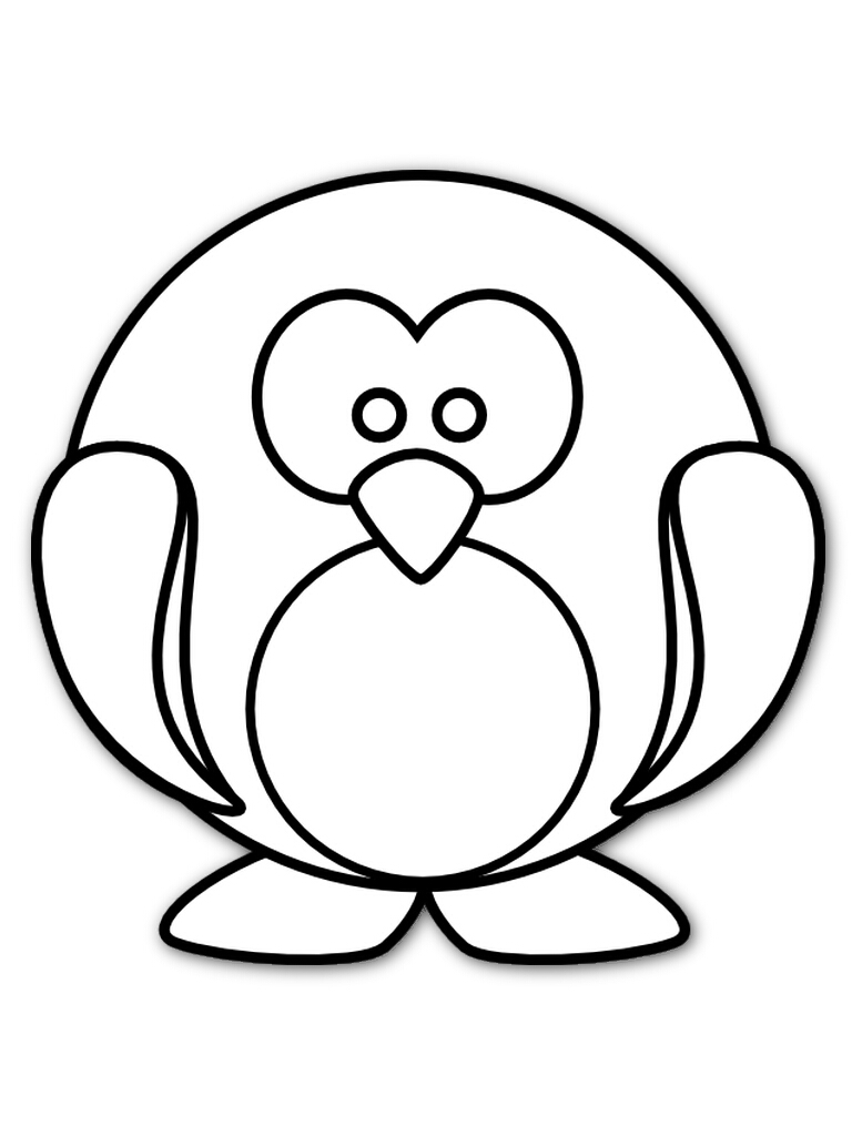 768x1024 Printable Penguin Coloring Pages Printable Penguin Coloring Pages