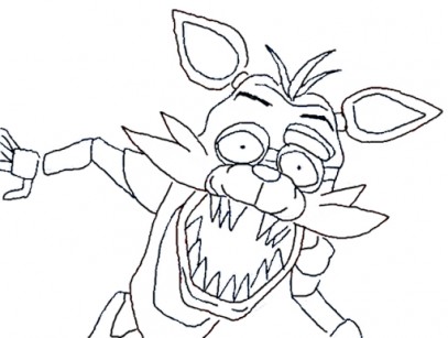 407x307 Download How To Draw Foxy The Pirate