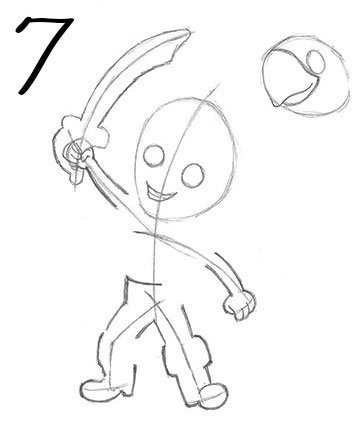 360x423 Step By Step Instruction How To Draw Jake From Jake And The Never