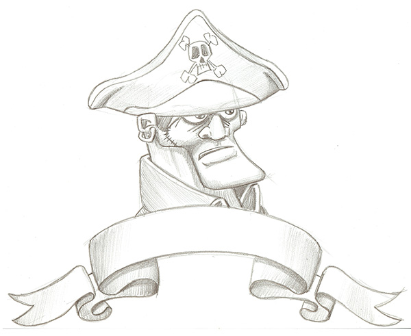 600x491 Draw A Pirate Character In Photoshop