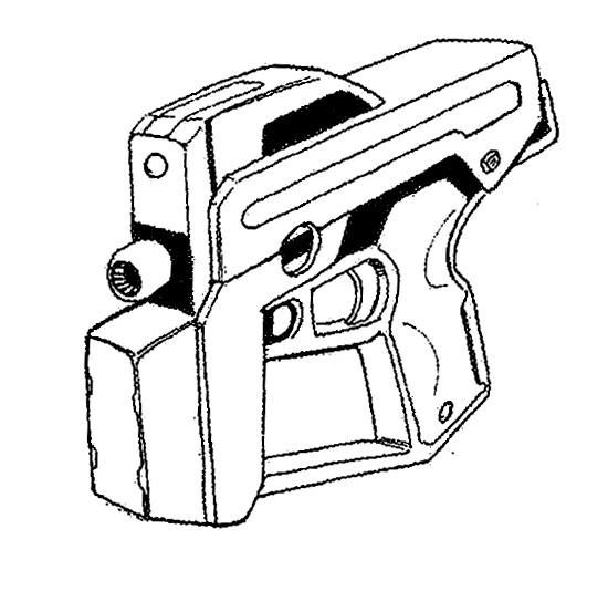 550x534 Lithgow Arms M 30 Hound 9mm Caseless Pistolsubmachine Gun Mecha
