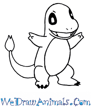 300x350 How To Draw Charmander Pokemon