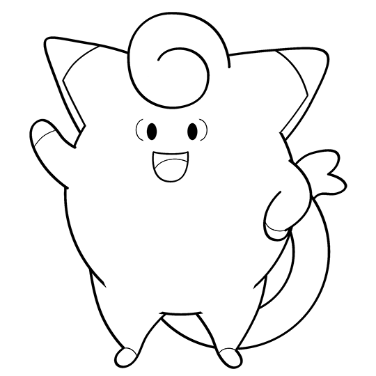 540x540 How To Draw Clefairy From Pokemon