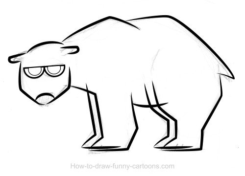500x360 Polar Bear Drawings (Sketching + Vector)