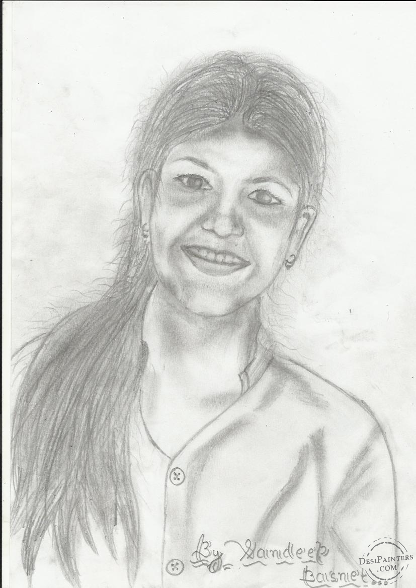 827x1168 Simple Indian Girl Pencil Sketch