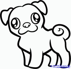 236x231 Pug Outline Coloring Book Outlines, Craft