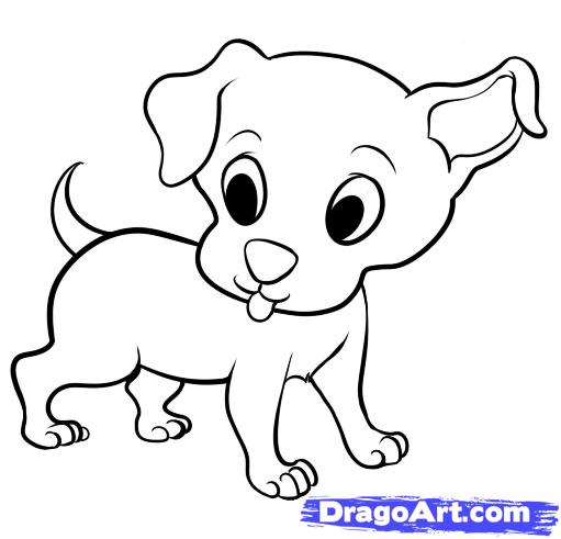 511x491 How To Draw A Step By Step Puppy Dog Things
