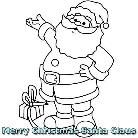 447x447 Simple Santa Claus Drawing