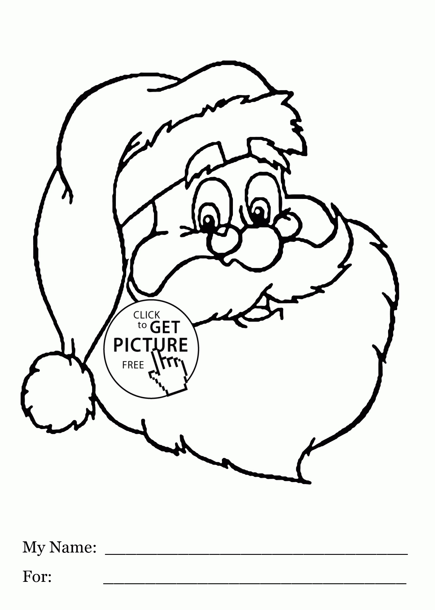 1483x2079 Santa Claus Drawing Free Draw To Color
